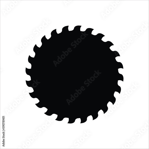 Industrial saw vector icon. Saw flat sign design. Saw symbol pictogram. UX UI icon