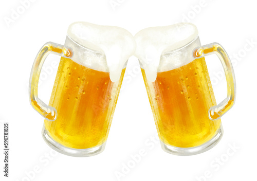 ビール　生ビール　乾杯