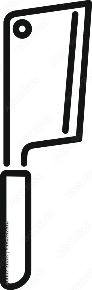 Meat knife icon outline vector. Bbq grill. Food cook Meat knife icon outline vector. Bbq grill. Food cook