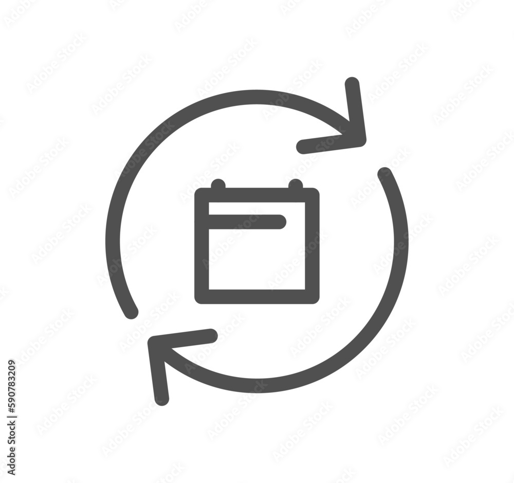 Calendar related icon outline and linear vector. Calendar related icon outline and linear vector.
