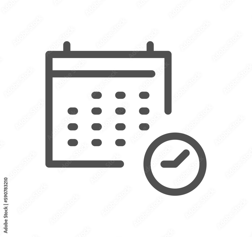 Calendar related icon outline and linear vector. Calendar related icon outline and linear vector.