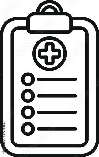 Immune board icon outline vector. System health. Body inspection