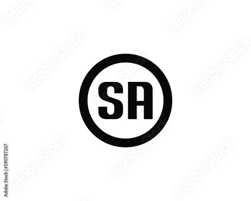 SA Logo design vector templpate photo