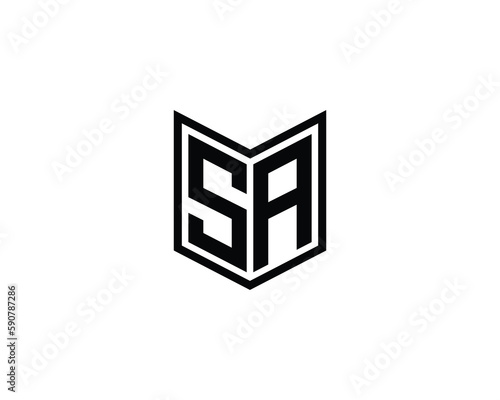 SA Logo design vector templpate photo