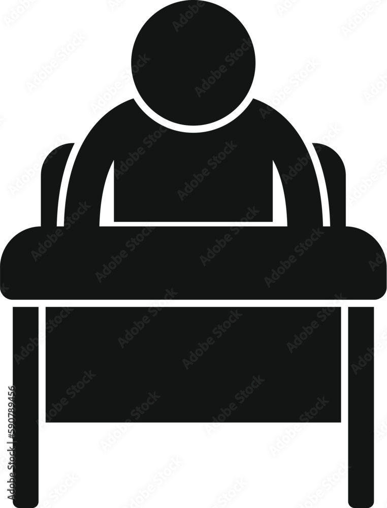 Person awake icon simple vector. Stress disorder. Sleep problem Person awake icon simple vector. Stress disorder. Sleep problem