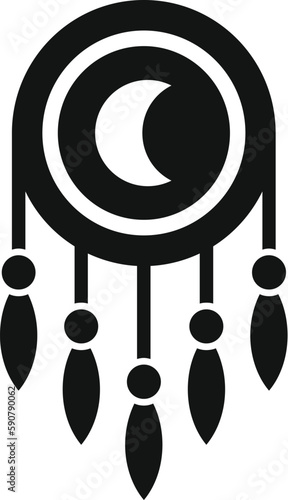 Dream catcher icon simple vector. Sleep problem. Stress person