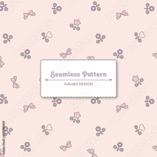 lovely flowers seamless pattern
