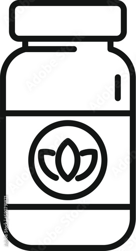Sleep problem pills icon outline vector. Sleep disorder. Person awake