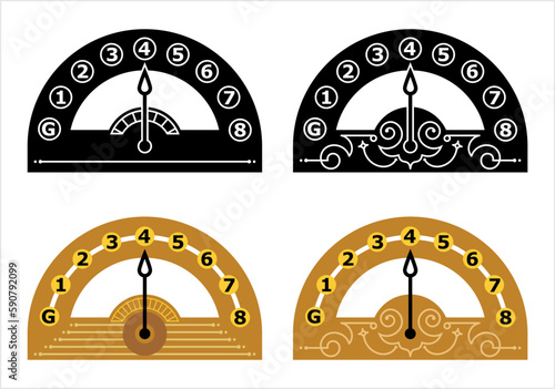 Elevator Dial Icon M_2304001