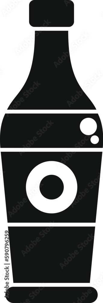 Asian cuisine icon simple vector. Soy sauce. Food menu Asian cuisine icon simple vector. Soy sauce. Food menu