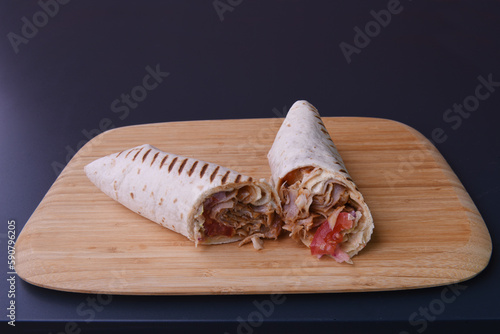 Fotografie galette kebab