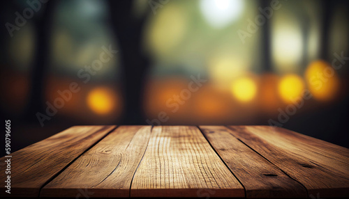 Empty old wooden table background