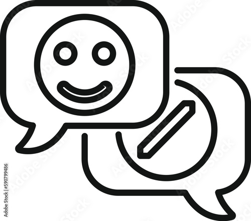 Help antidepressant chat icon outline vector. Drug pill. Person cure