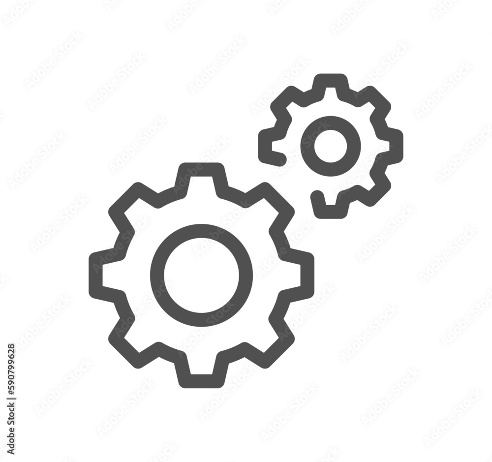 Engineering related icon outline and linear vector.