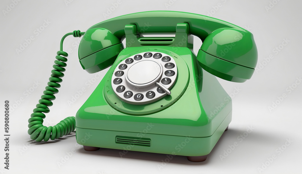 Antique and green home phone with white background. toll-free number, useful number, help number, emergency number, rescue number. Help concept. Call center and information office. AI generative. Antique and green home phone with white background. toll-free number, useful number, help number, emergency number, rescue number. Help concept. Call center and information office. AI generative.