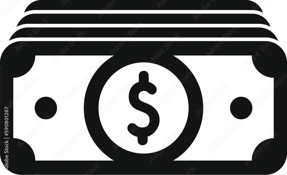 Money cash icon simple vector. Bank finance. Coin budget Money cash icon simple vector. Bank finance. Coin budget