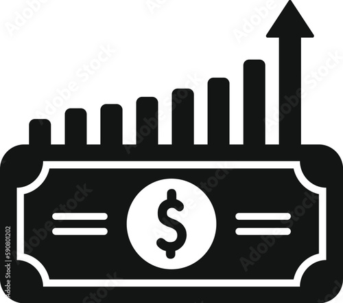 Coin budget icon simple vector. Money bank. Capital financial