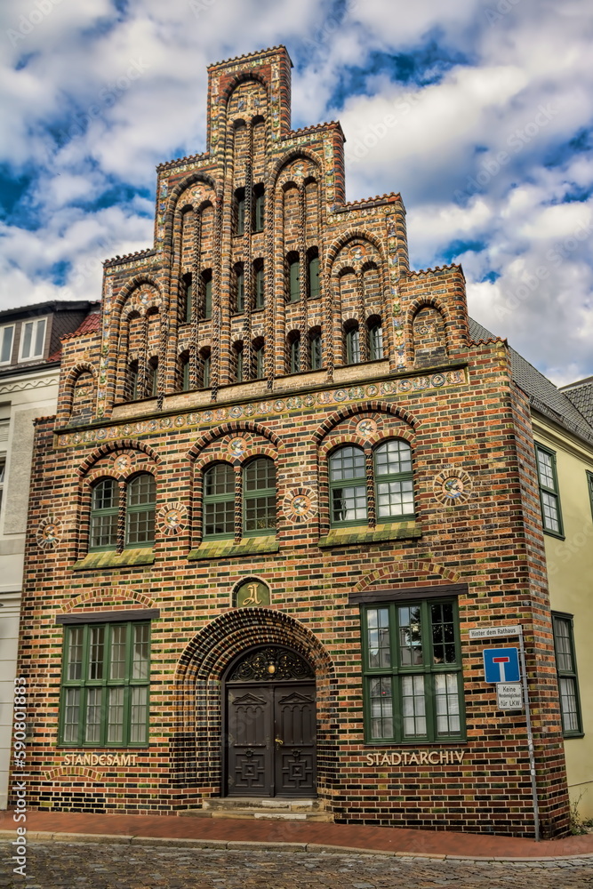 rostock, deutschland - kerkhoffhaus 