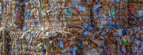 balles de déchets papier pour le recyclage photo