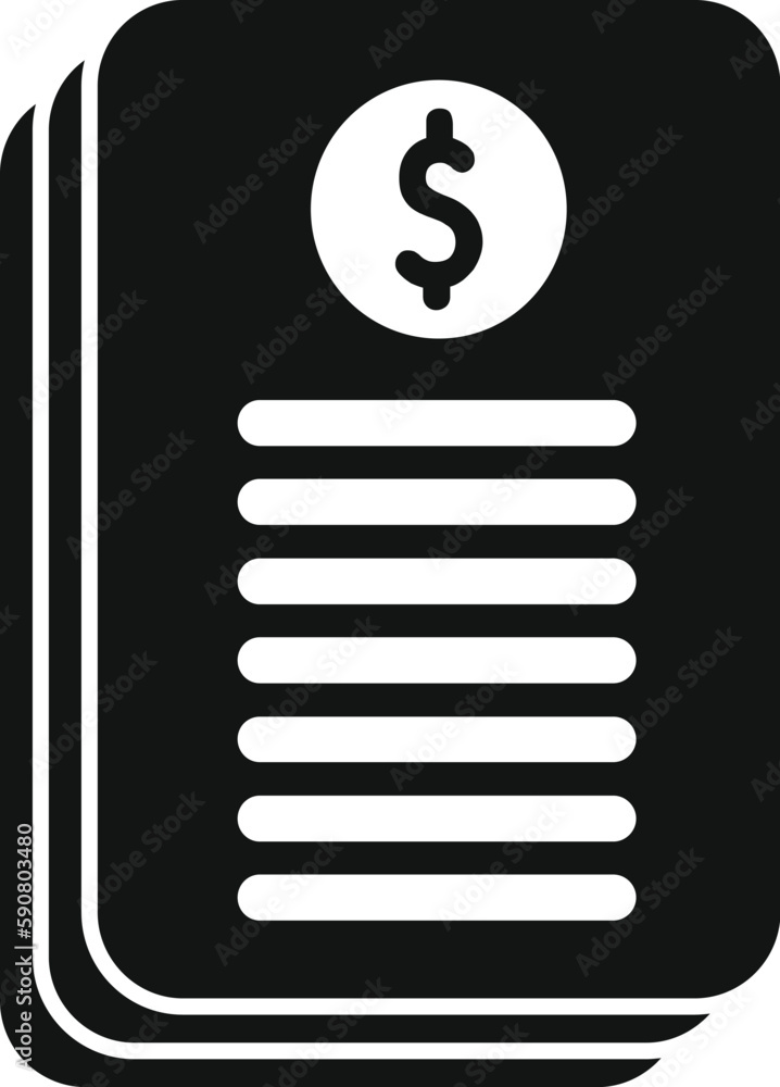 Bank document icon simple vector. Money finance. Coin reserve Bank document icon simple vector. Money finance. Coin reserve
