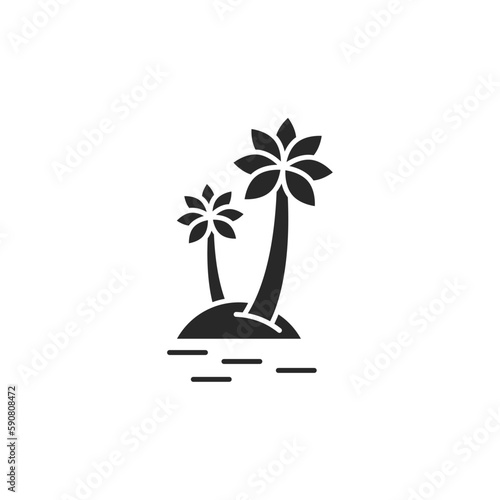 Island icon, isolated Island sign icon, vector illustration