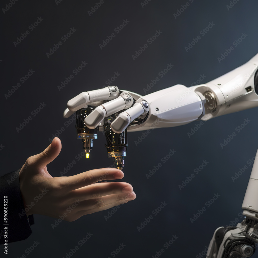 Futuristic robot generated by AI artificial intelligence Futuristic robot generated by AI artificial intelligence