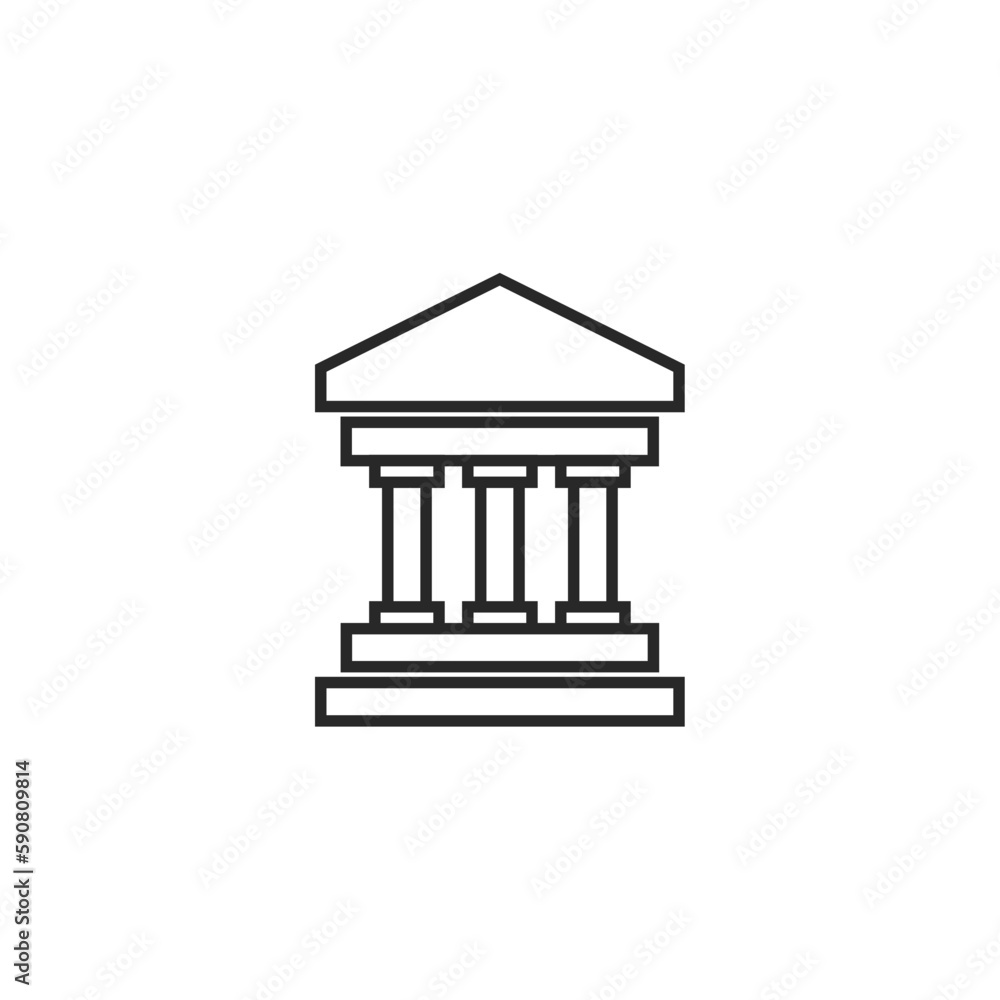 Museum icon, isolated Museum sign icon, vector illustration Museum icon, isolated Museum sign icon, vector illustration