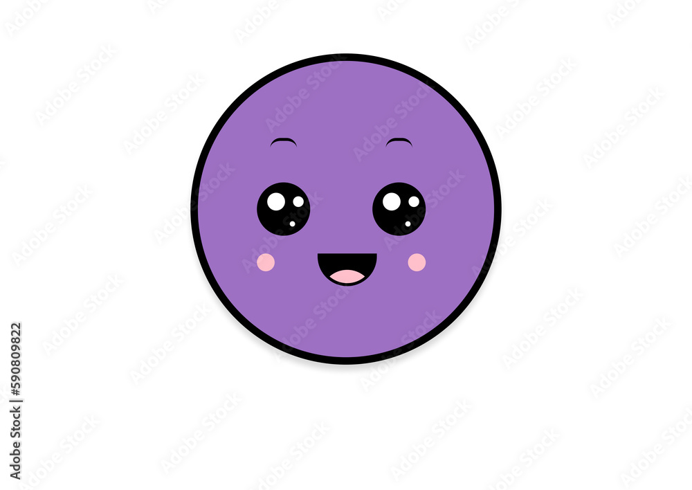 kawaii smiling 2d shape illustration anime kawaii smiling 2d shape illustration anime