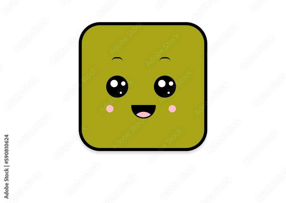 kawaii shape smiling kawaii shape smiling