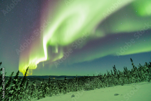 Aurora in Alaska Sky