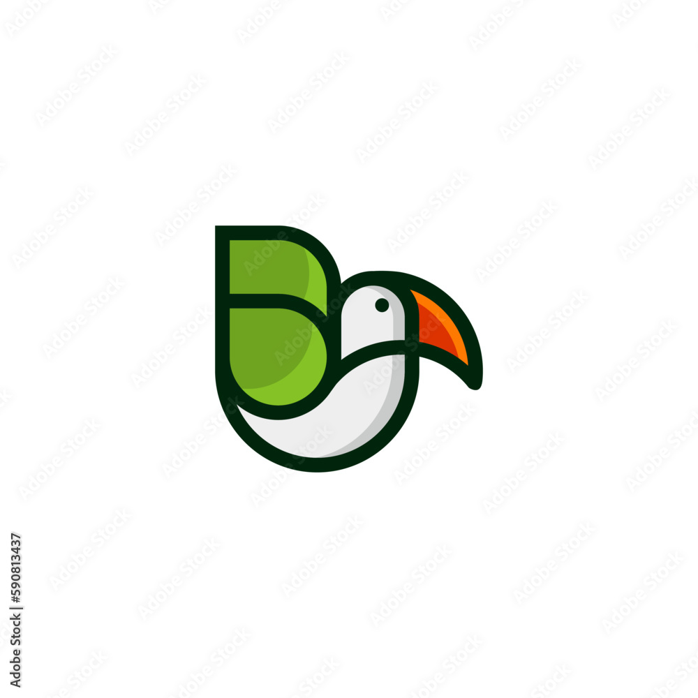 Obraz premium PARROT COLORFUL LOGO 