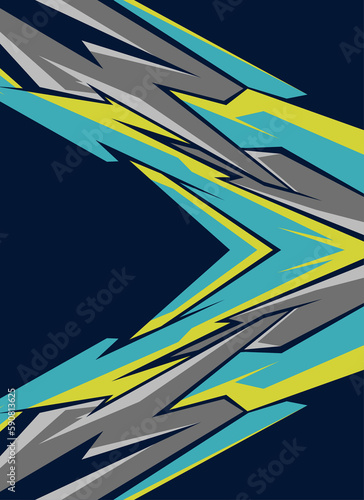 Helmet sticker. Abstract racing design concept. Car decal wrap design for motorcycle, boat, truck, car, boat and more.