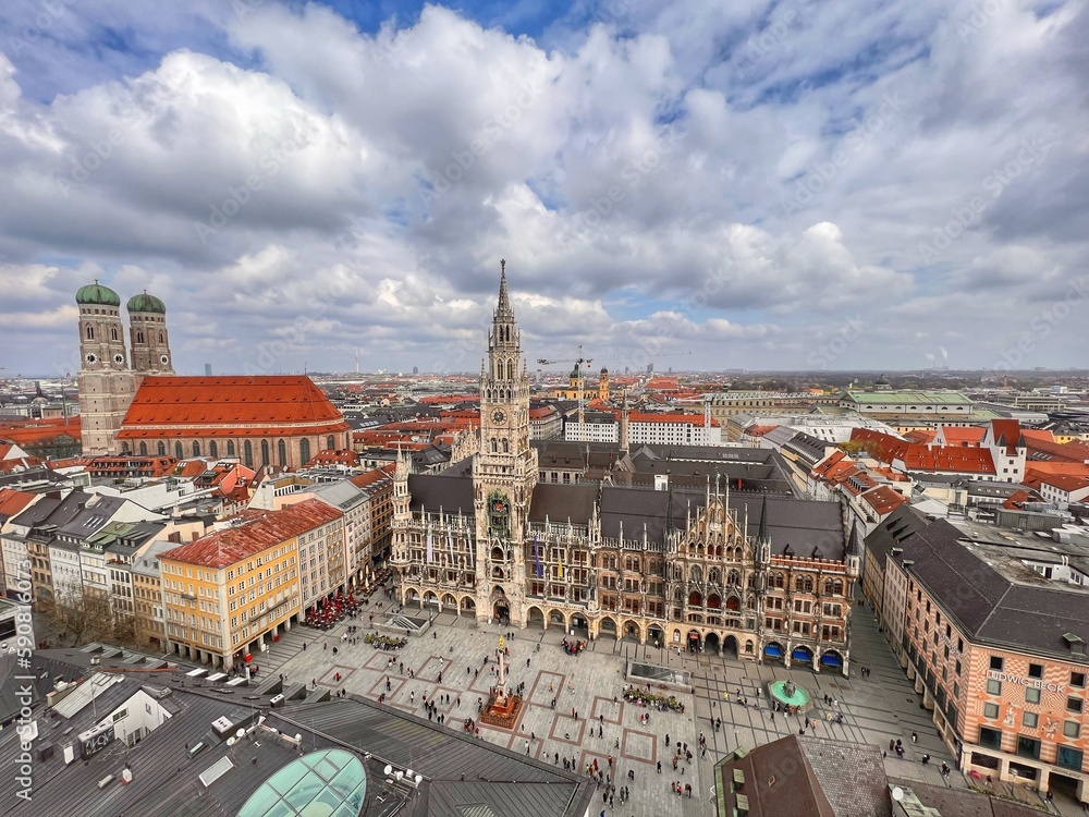 Fototapeta premium view of the old town Munich Germany