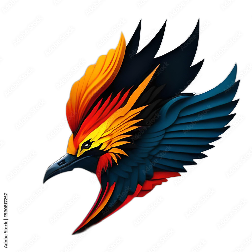 Obraz premium minimalist bird logo