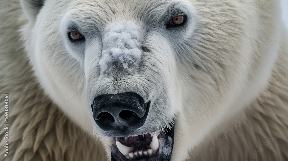 A close-up shot of the Polar Bear A close-up shot of the Polar Bear
