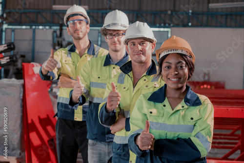 Bild auf Leinwand Female robotic technician take on unconventional leadership responsibilities