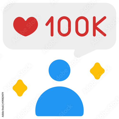 follower flat icon