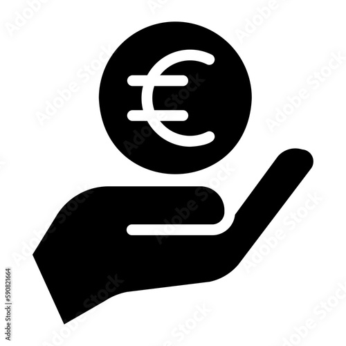 euro glyph icon