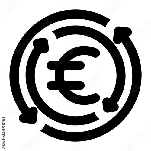 euro glyph icon