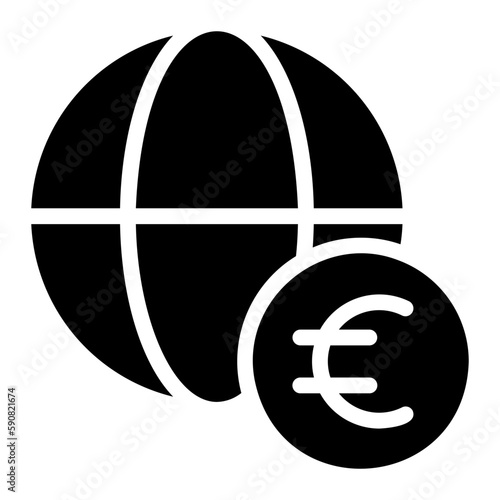 euro glyph icon