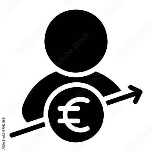 euro glyph icon