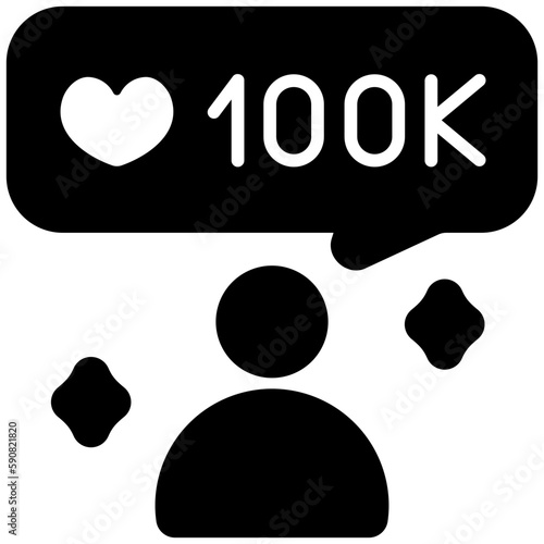 follower glyph icon