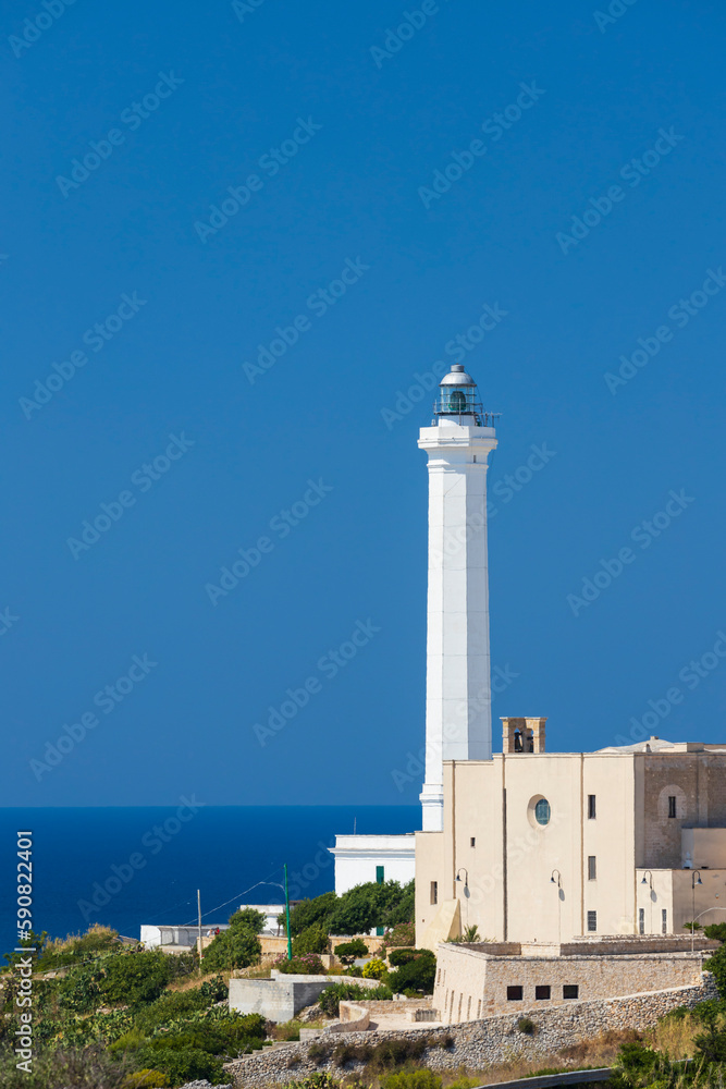 Santa Maria di Leuca lighthouse, Castrignano del Capo, Apulia region, Italy