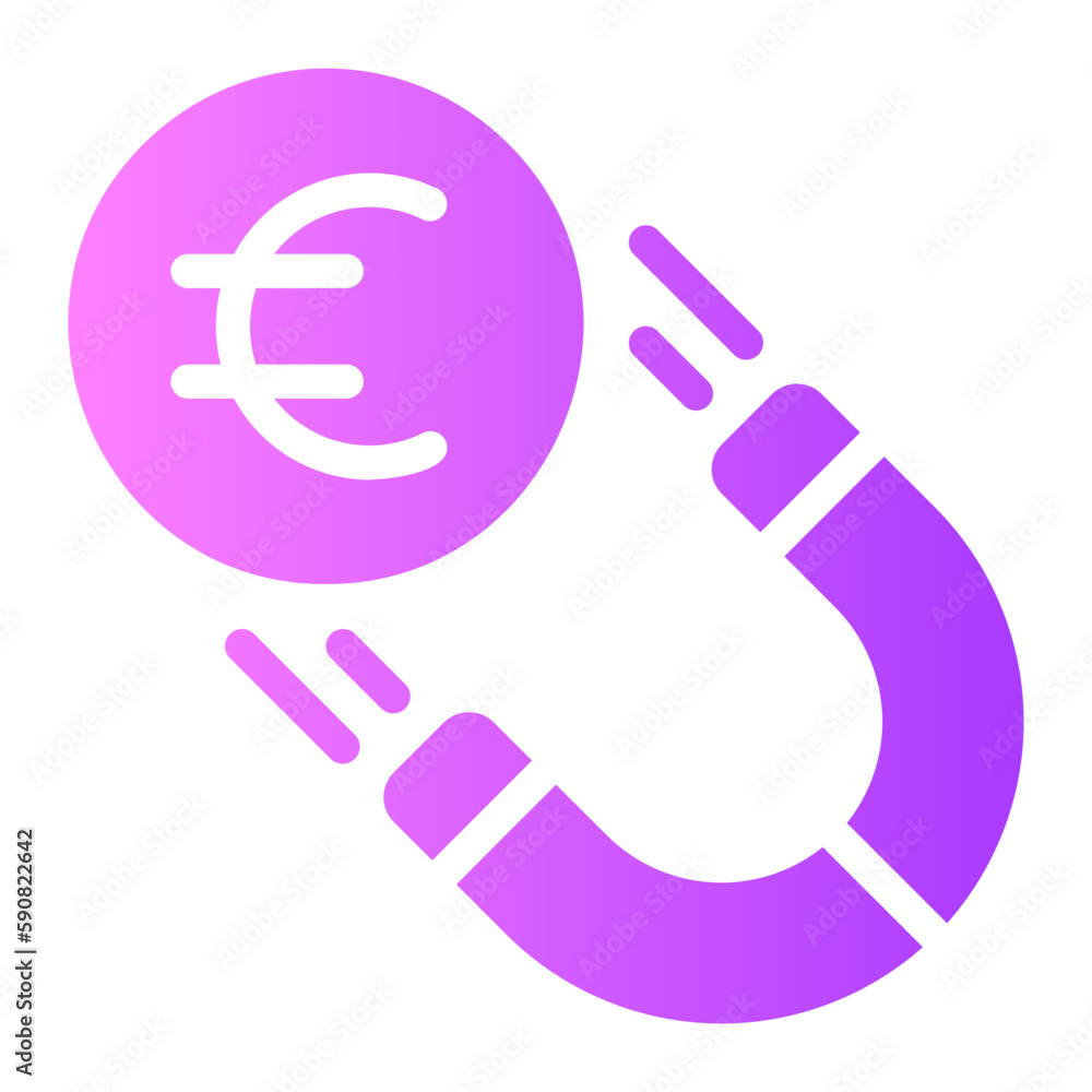 attraction gradient icon