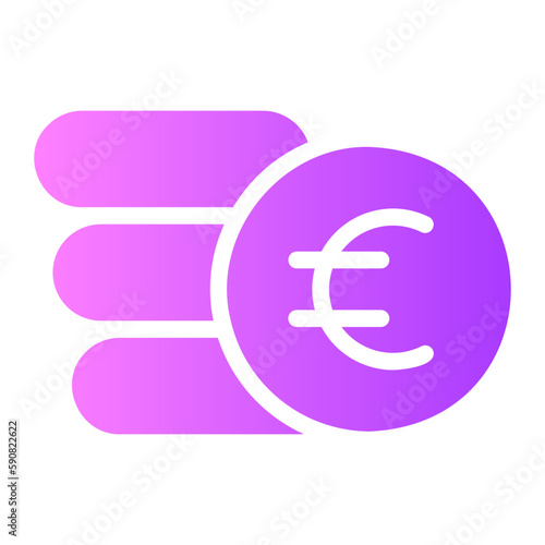 euro gradient icon