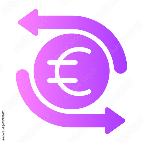 money flow gradient icon