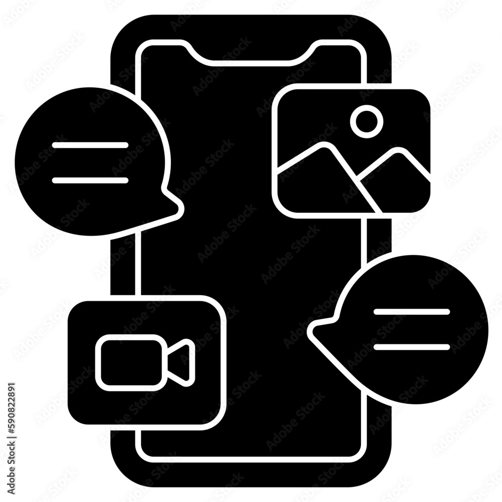 smartphone solid icon smartphone solid icon