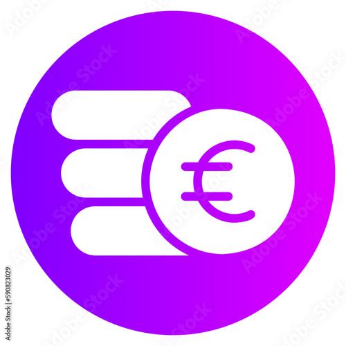 euro gradient icon