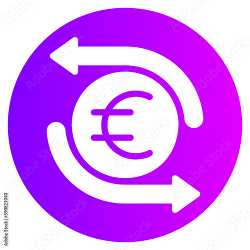 money flow gradient icon