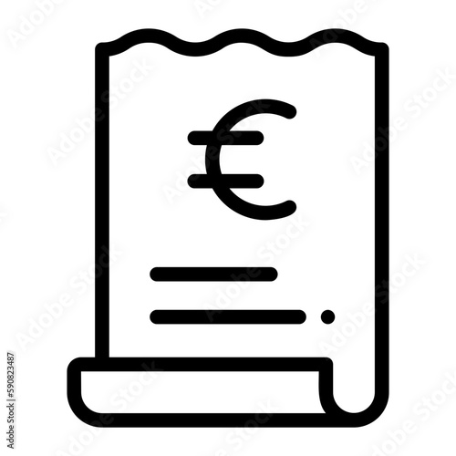 invoice line icon